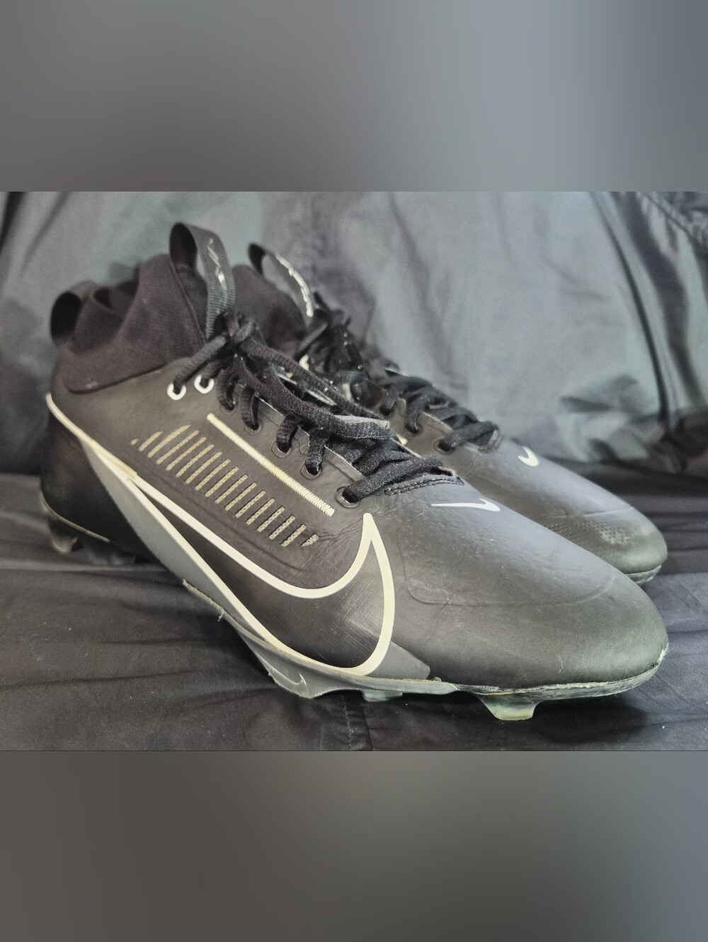 Men's Nike Vapor Edge Pro 360 2 "Black Iron Grey" FB Cleats(DA5456-010) Sz. 10.5
